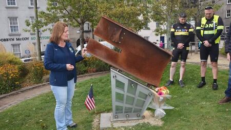WATCH: Mayor Murphy Welcomes New York Firefighters to 9/11 Memorial in Waterford