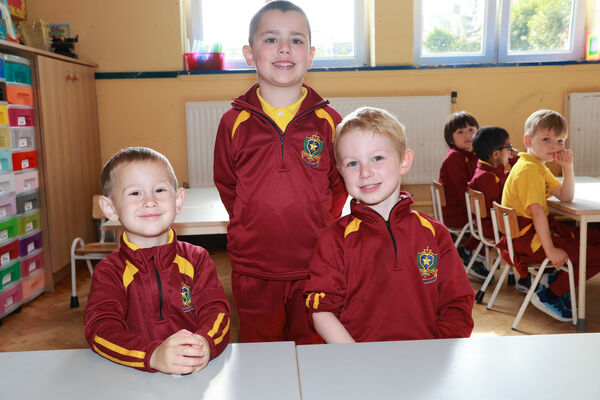  kiril, Harry and John, who started school at St. Declans. Photo: Joe Evans