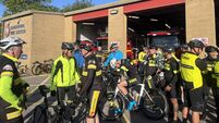 9/11 memorial charity cycle visits Dungarvan in Co Waterford