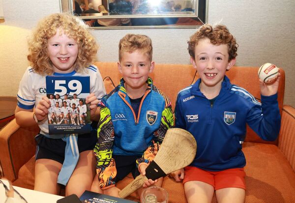 Ailish, Donnagha and Daniel Barrn, at the Tower Hotel for the launch of 59 by Brian Kelly.  