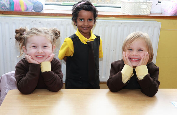 Daisy, Joylin and Aydah, who started school at St. John of God. Daisy, Joylin and Aydah, who started school at St. John of God.