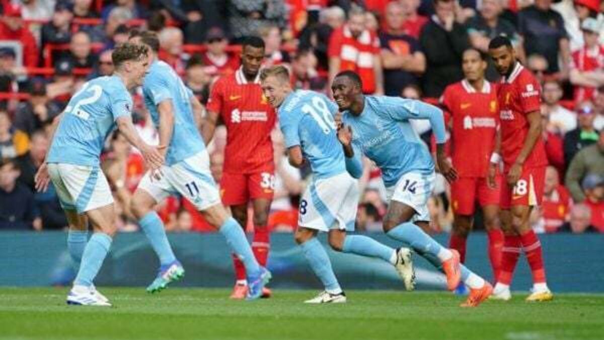 Nottingham Forest stun Liverpool at Anfield at hand Arne Slot first defeat