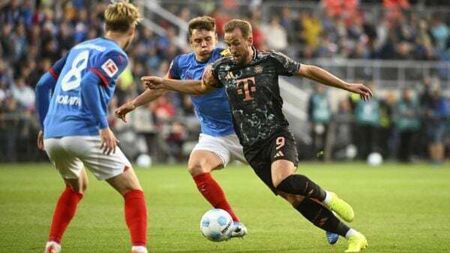 Harry Kane nets his first hat-trick of the season as Bayern hammer Holstein Kiel