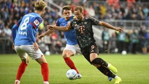Harry Kane nets his first hat-trick of the season as Bayern hammer Holstein Kiel
