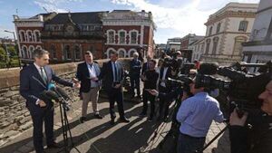 Harris calls for ‘momentum’ on Casement Park and says Ireland ‘ready to assist’