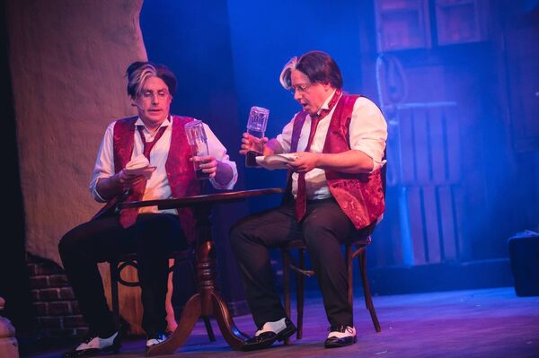 Conor Lyons as pretend Bela and Jonathan Kelly as the real Bela. Photo by Colin Shanahan - DigiCol Photography (c) 2024