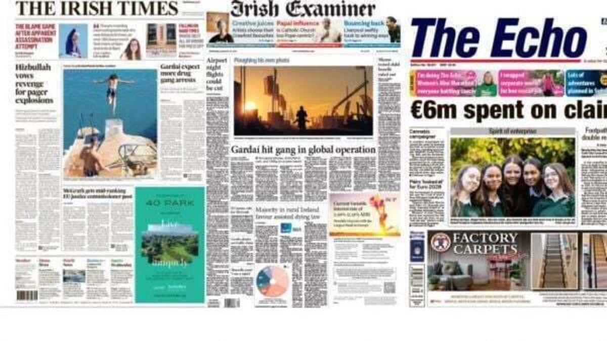 What the papers say: Wednesday's front pages