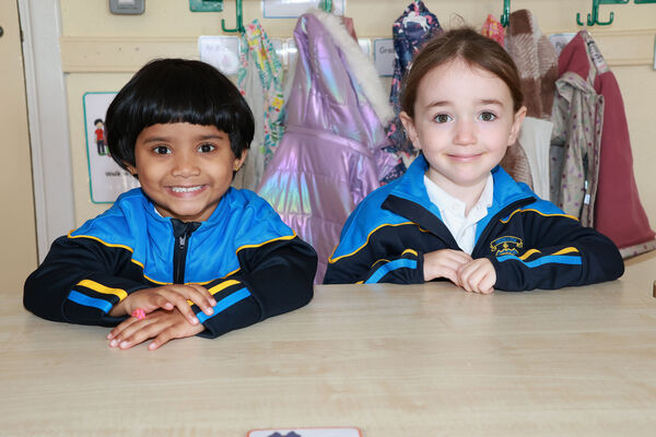  Andrea and Ava, who started school at the Presentation Primary.