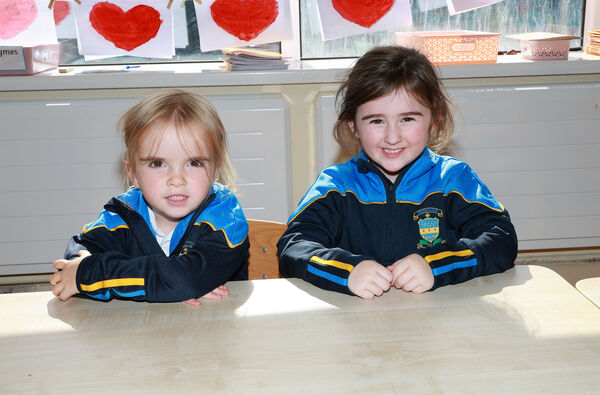  Eve and Bonnie, who started school at the Presentation Primary. 