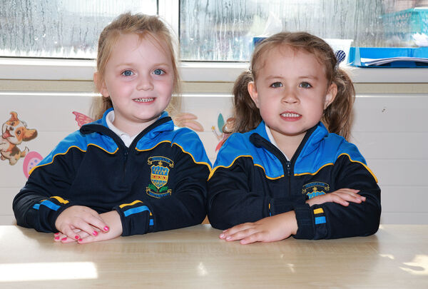  Roisín and Charlie, who started school at the Presentation Primary.