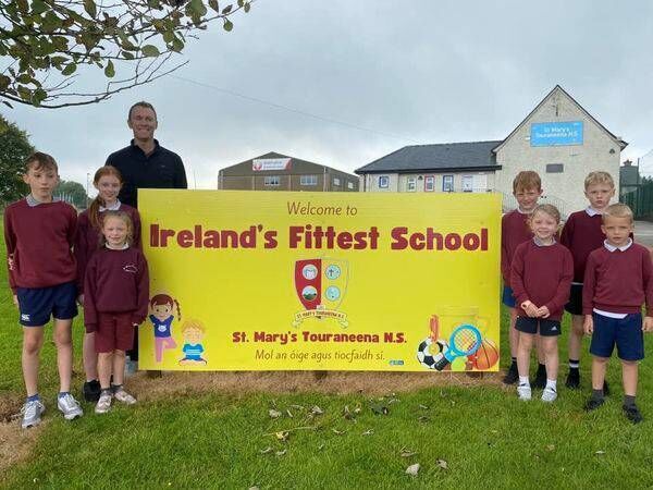 There was great excitement when Seamus Power visited 'Ireland's Fittest School 2024', Touraneena National School