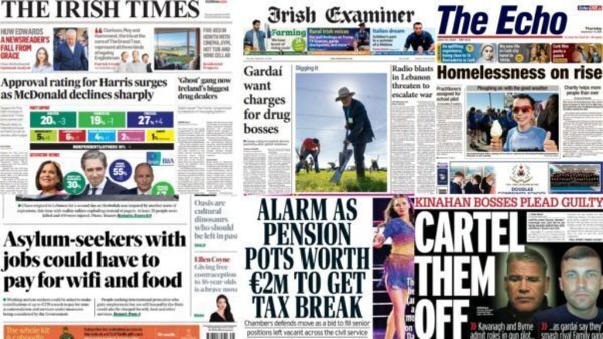 What the papers say: Thursday's front pages