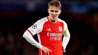 Arsenal star Martin Odegaard out for ‘a while’ with ‘significant’ ankle damage