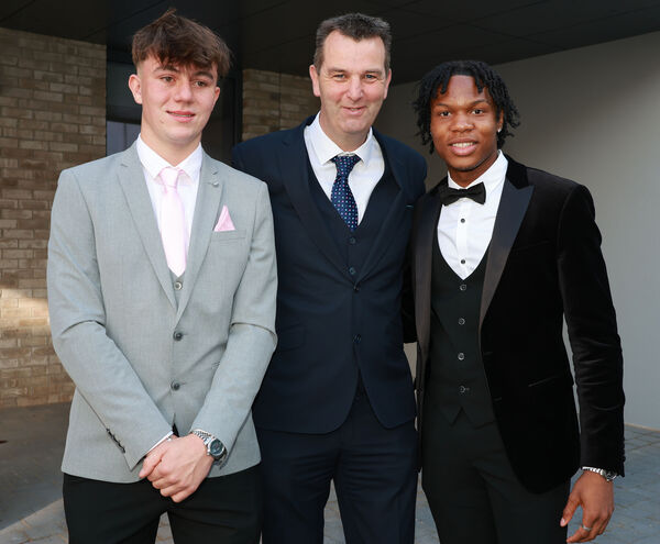  Davy McGuire, Joe Hagan Principal and Ramsey Miller, who attended the Waterpark Graduation Ball.