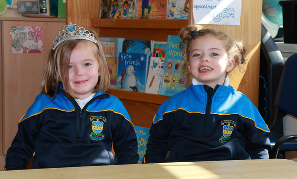  Meave and Lila, who started school at the Presentation Primary.