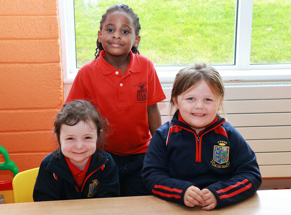  Enatlid, Eboseoye and Luci, who started school at St. Ursula's. Photo: Joe Evans