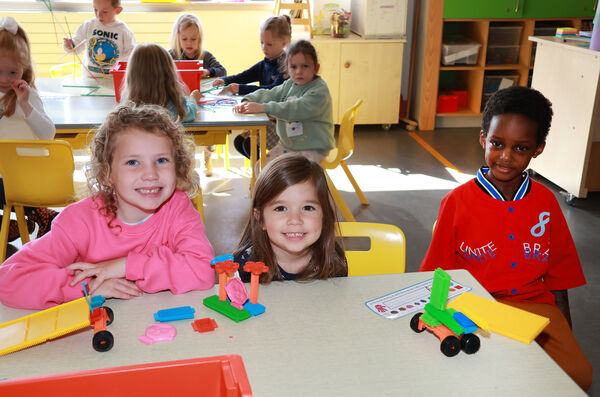  Harper, Lily and Adieb, who started school at Waterford Educate Together.