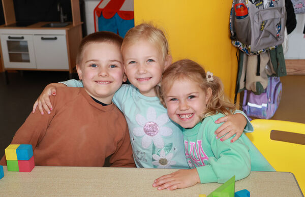 Jordan, Smilte and Souad, who started school at Waterford Educate Together.