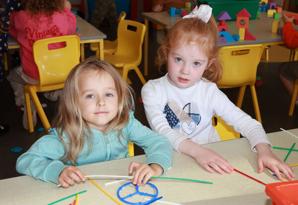  Zeta and Sadie, who started school at Waterford Educate Together.