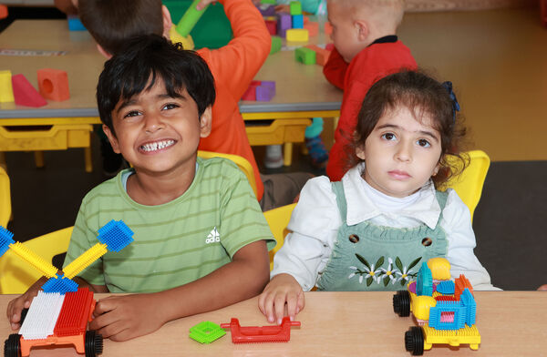  Arjun and Aya, who started school at Waterford Educate Together. 
