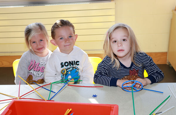  Neveah, Ned and Sophia, who started school at Waterford Educate Together.