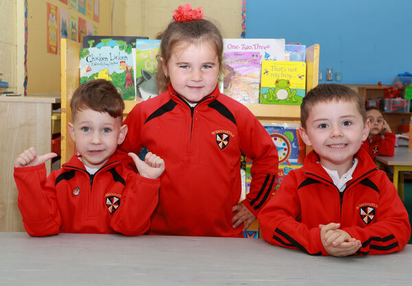  Loyasha, Molly Mae and Brody, who started school at St. Saviour's.