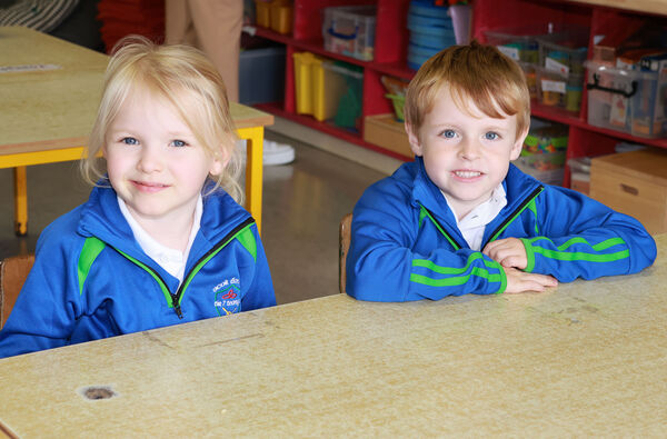  Alannah and Rúadhán, who started school at Gaelscoil Phort Láirge.