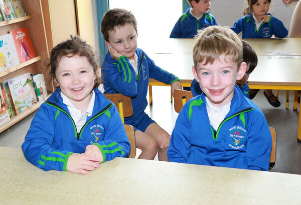 Maebh and Lúc, who started school at Gaelscoil Phort Láirge.
