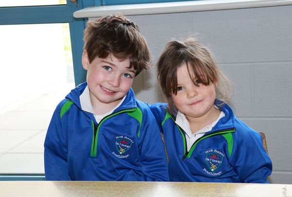  Conn and Susie, who started school at Gaelscoil Phort Láirge.