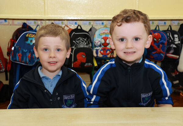  Dylan and Blake, who started school at Mount Sion. 