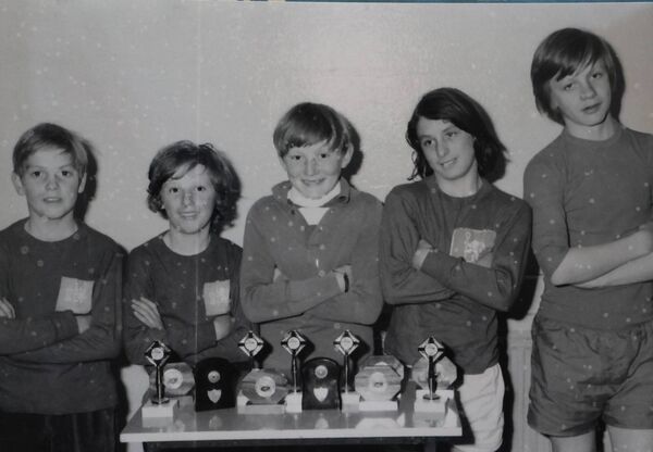 St. Joseph's Youth Club, 5-A-Side runners up in 1972, John 'Skin' Flynn, Tony Hearne, Paddy Winters, Noel Callaghan and Anthony Robinson, Captain. St. Joseph's Youth Club, 5-A-Side runners up in 1972, John 'Skin' Flynn, Tony Hearne, Paddy Winters, Noel Callaghan and Anthony Robinson, Captain.