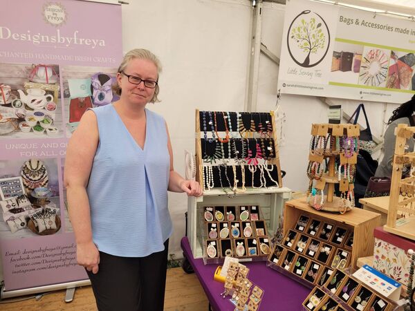 Aoife Greene from Fenor with her business Designs by Freya at the National Ploughing Championships.