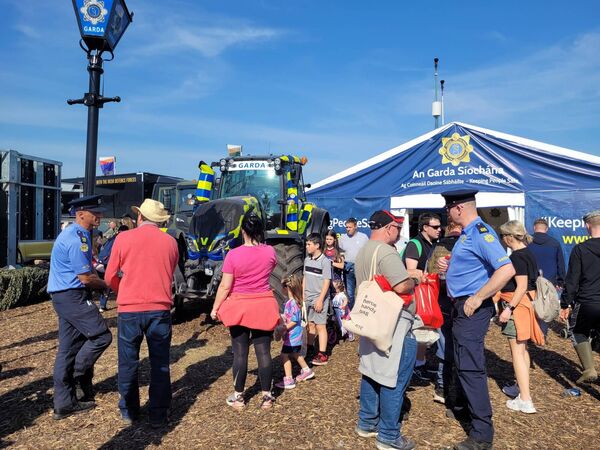 The An Garda Síochana tent at the National Ploughing Championships.