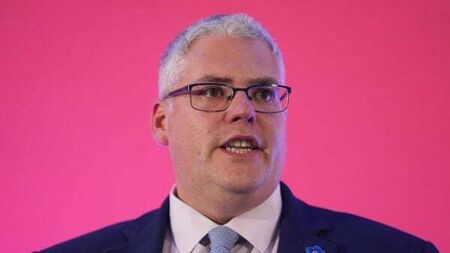 Gavin Robinson hits out at Labour government in speech to DUP conference