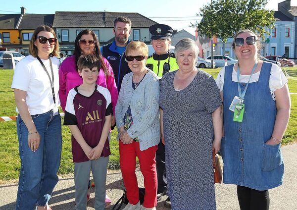 Sgt. Maureen Neary, Ollie Doyle, Jenny Loughrane, Waterford Libraries, May Doyle, Noreen McGrath, Cliona Doyle, Eoin Morrissey, Waterford Healthy City &amp; County Coordinator and Emer Quigley, Waterford Childcare Committee. 