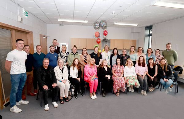 Pictured at Waterpark College for the surprise farewell for longest serving art teacher, Ms. Bríd Kenneally, who retired after 30 years service.