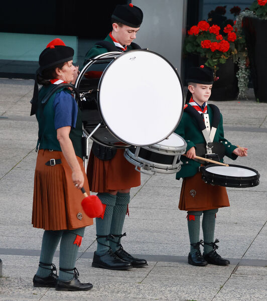 Members of the De La Salle Pipe Band band who performed for Culture Night.  Members of the De La Salle Pipe Band band who performed for Culture Night.