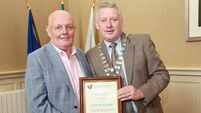 Johnny Keegan honoured for service to Hibernians FC