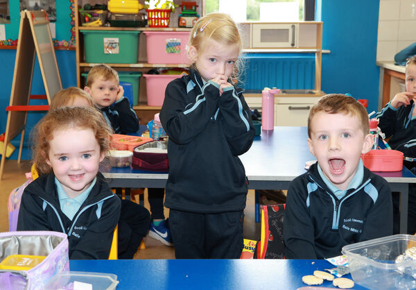 Nina, Olivia and Evan, who started school at St. Mary's Ballygunner. Nina, Olivia and Evan, who started school at St. Mary's Ballygunner.