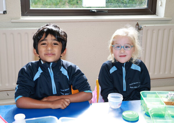 Noah and Alussa, who started school at St. Mary's Ballygunner. Noah and Alussa, who started school at St. Mary's Ballygunner.