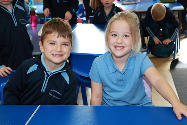Happy at school in St. Mary's Ballygunner. Happy at school in St. Mary's Ballygunner.
