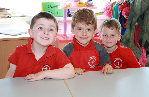Finn, Ted and Max, who started school at Philib Barún Tramore. Finn, Ted and Max, who started school at Philib Barún Tramore.