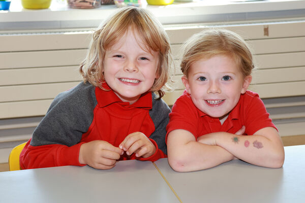 James and Lana, who started school at Gaelscoil Philib Barún. James and Lana, who started school at Gaelscoil Philib Barún.
