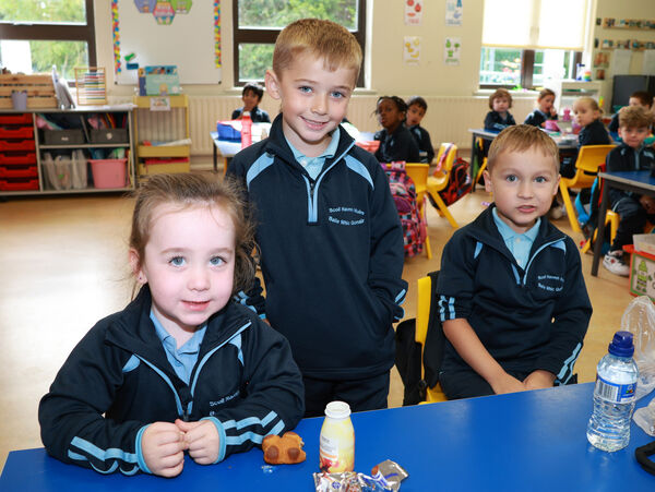 Robyn, Kian and Ilya, who started school at St. Mary's Ballygunner. Robyn, Kian and Ilya, who started school at St. Mary's Ballygunner.