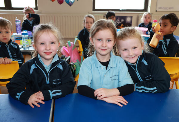 Lara, Marie and Chloe, who started school at St. Mary's Ballygunner. Lara, Marie and Chloe, who started school at St. Mary's Ballygunner.