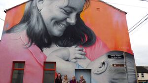 Wateford City mural encourages breastfeeding awareness