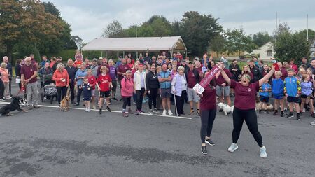 Local gather in Waterford for Miles for Mimi cancer awareness event