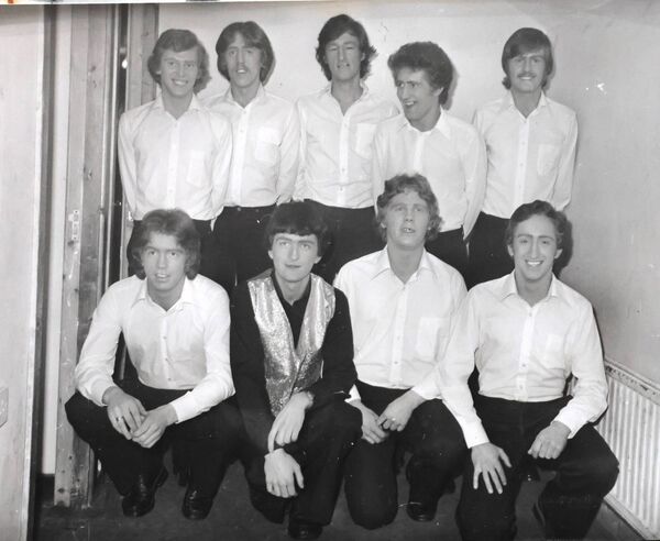 Men's Chorus in the Raytex Tops of the Town back in 1980. Men's Chorus in the Raytex Tops of the Town back in 1980.
