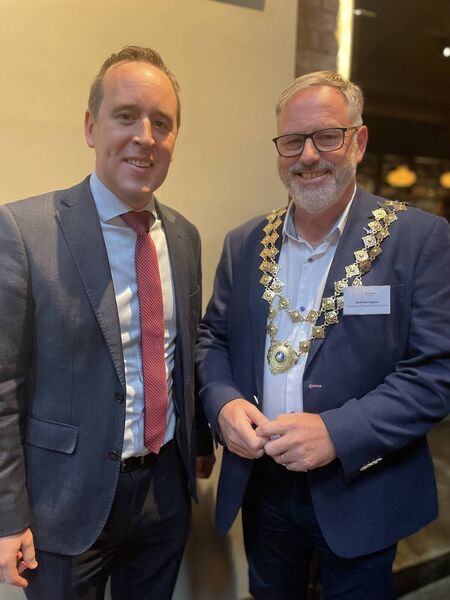 Senator John Cummins and Niall Harrington, President Waterford Chamber 