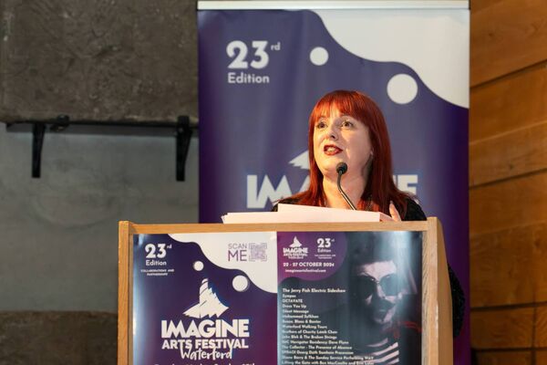 Sinéad Dunphy at the launch of the Imagine Arts Festival.